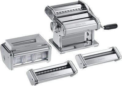 Marcato Atlas 4-Piece Set Pasta Set, Includes Atlas 150, Ravioli, Spaghetti,