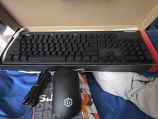 Cyberpower PC Play Ready Gaming Keyboard and Elite M2 RGB Gaming Mouse In Box