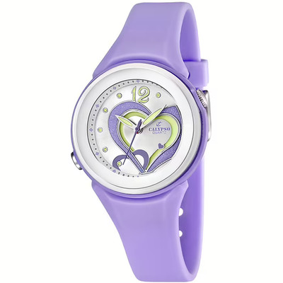 Solo Time Damen/Mädchen Uhr Calypso Versatil for Woma K5576/4 lila mit Licht