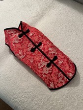 Dog Coat NWOT XL Traditional Chinese Red Gold Brocade Snaps Pet Jacket Dragons