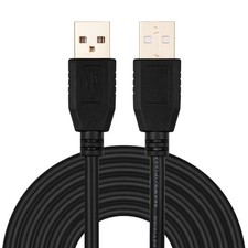 Tan QY USB A to A Male Cable 40Ft, Double End Cord with 12M/40Ft