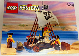 Lego Pirates 6261 Raft Raiders w/instructions. Missing 1 gold coin. No box