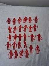 Vintage MPC Red 2" Astronauts Lot of 28