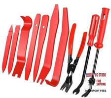 10 Pcs Car Trim Removal Tool Kit with Non-Scratch Plastic Pry Tool 10 PCS Red