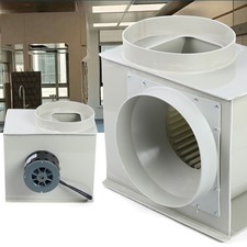 110V PP250 Centrifugal Blower Exhaust Fan for Laboratory Fume Hoods 42*38*38cm