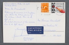 MayfairStamps Netherlands 1977 Rotterdam to Pittsburgh PA Air Mail Post Card aaw