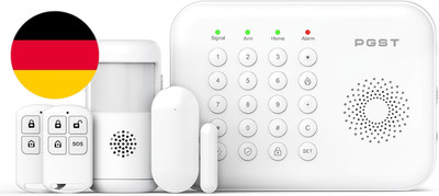 PGST Alarmanlage Haus,4G Gsm/Wifi Alarmanlage Mit Tür-Alarmsensoren, Bewegungsse