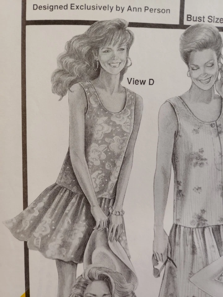 Stretch & Sew 1523 Tank Dress Tops Jumper Sewing Pattern Ladies Modest Summer UC - Image 4 of 4