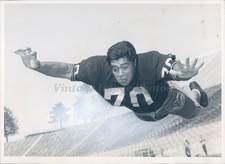 1965 Photo Jim Garcia Tackle Purdue University Football Player Sports Uniform