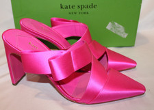 KATE SPADE BIANCA SATIN BOW HEELED SANDALS PINK NIB SZ 9 268