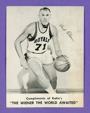 1962 Kahn's Wieners Bud Olsen Cincinnati Royals