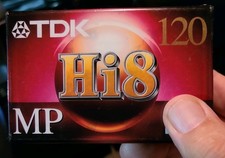 TDK Hi8 120 MP Video Cassette - Black P6-120HP NEW Made In Japan 1 Single Tape