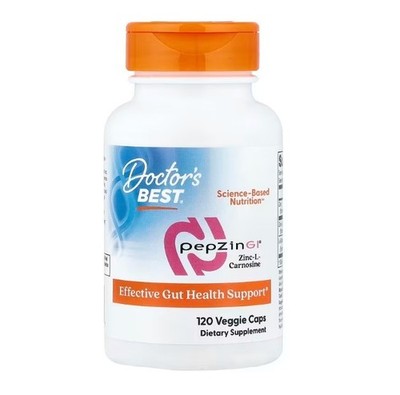 Doctor's Best, PepZin GI, Zinc-L-Carnosine Complex, 120 Veggie Caps