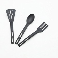 3PCS Nylon kitchenware Spatula spoon Surface fork Nylon kitchenware set for kids