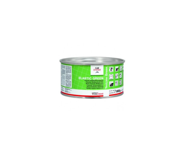Mastic de finition Elastic Green 2kg formulation haut de gamme avec durcisseur