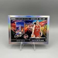2025 Panini Caitlin Clark Chronicled #85 State of the Art Silver Holo Foil