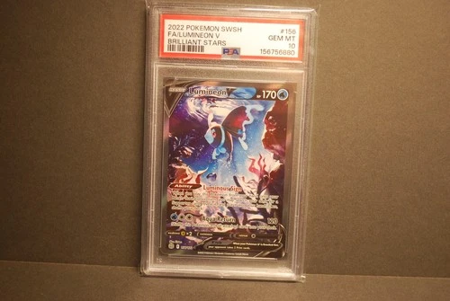 PSA 10 Gem Mint Lumineon V #156/172 Brilliant Stars 2022