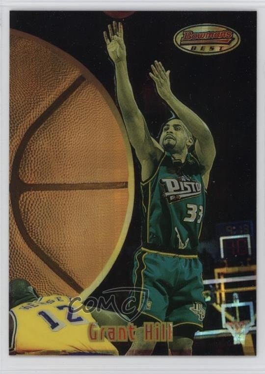 1997-98 Stadium Club Bowman's Best Previews Atomic Refractor Grant Hill HOF e7q