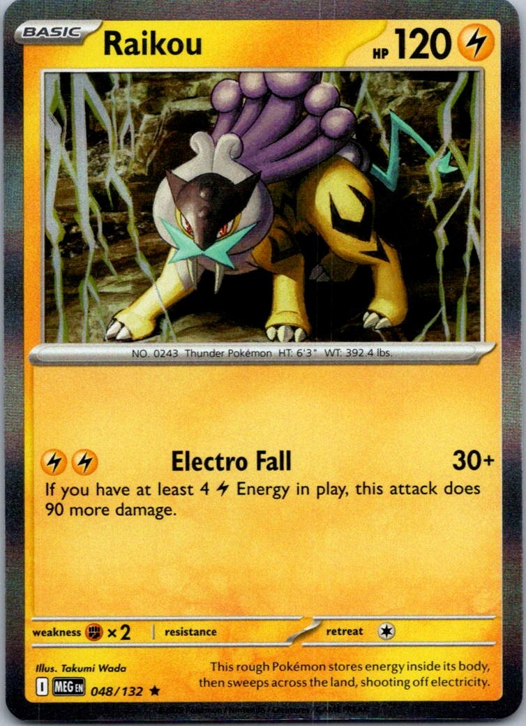 Raikou Rare ME01: Mega Evolution 048/132 NM