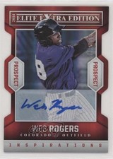 2014 Elite Extra Edition Inspirations Die-Cut Signatures Wes Rogers Auto 0t1
