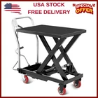 Hydraulic Lift Table 500 Lbs Capacity Hydraulic Table Cart Single Scissor Lift