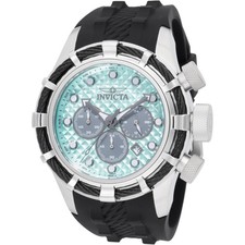 Invicta Men's Watch Bolt Chrono Light Blue and Grey Dial Silicone Strap 49164
