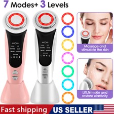7-in-1 EMS Facial Massager LED Light Therapy Skin Tightening Rejuvenation Device