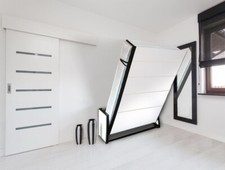 Studio King Wall Bed, Vertical Folding Bed, Pull Down Murphy Bed, Clearance