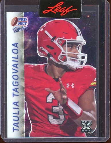 2024 Leaf Pro Set Metal Retro Proof Wave Galaxy Taulia Tagovailoa Rc (1/1)