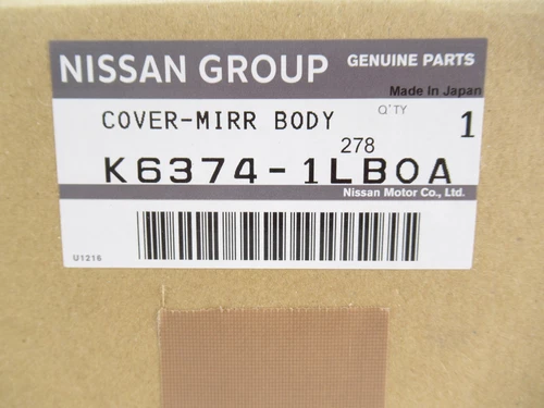 Genuine OEM Nissan Infiniti K6374-1LB0A Driver LH Side Mirror Cover Primed