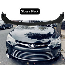 For Toyota Camry Se Xse Gloss Black Front Bumper Lip Spoiler Splitter Body Kit