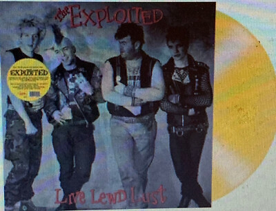 THE EXPLOITED 'Live Lewd Lust'  (Yellow Viny) LP VINYL - *LTD EDITION