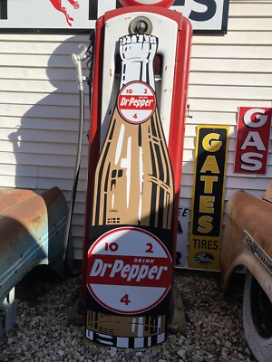 Antique Vintage Old Style Dr.Pepper Bottle Sign 68”!! | eBay