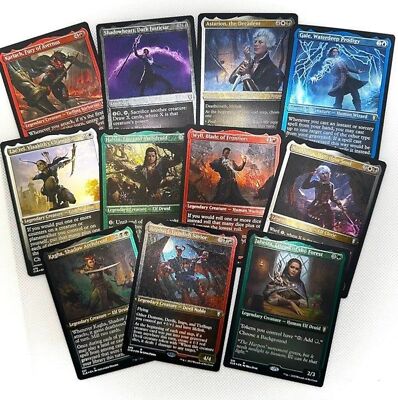 11x *FOIL-ETCHED* Baldur's Gate Magic the Gathering Card Lot