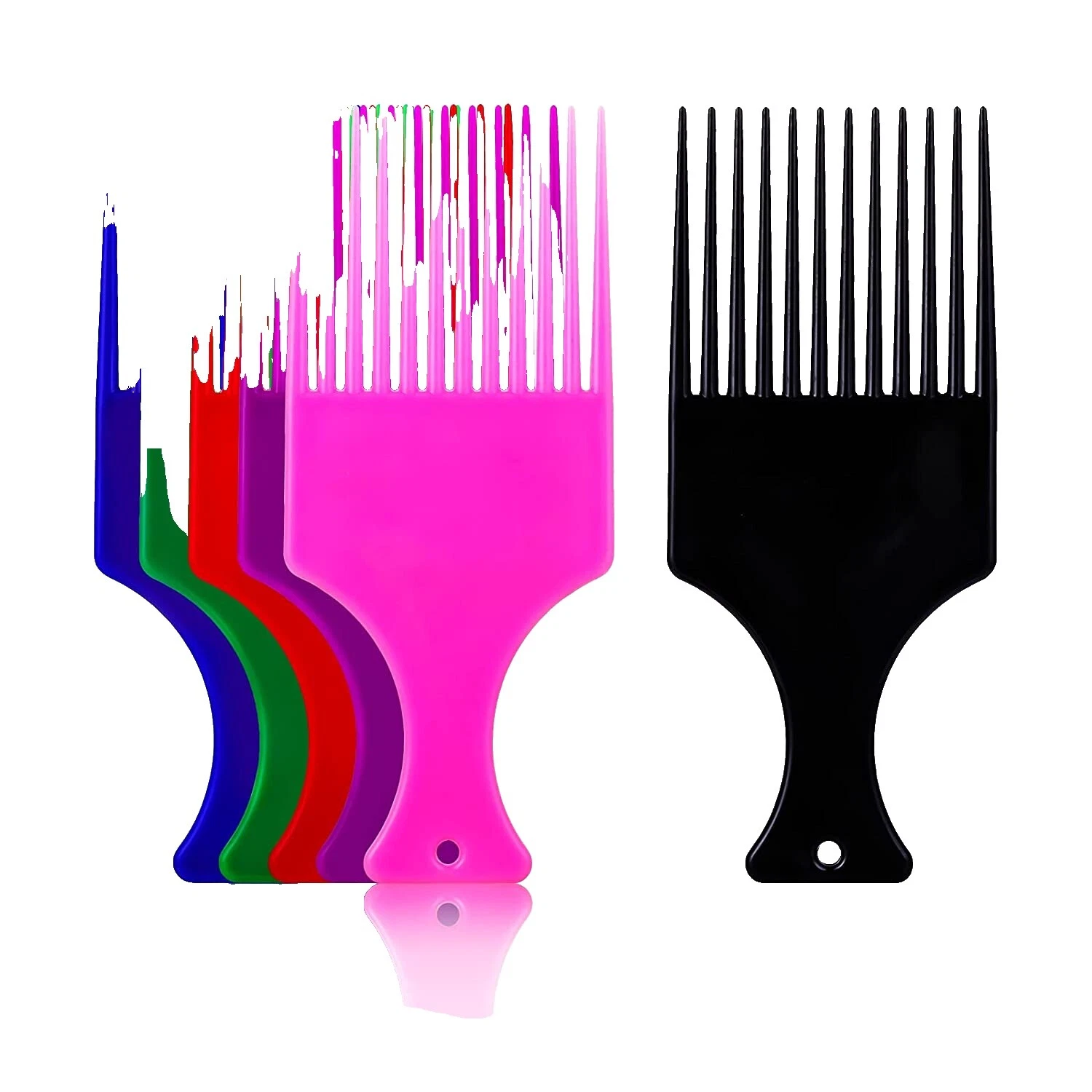 Cepillos y Peines de Pelo Plástico Multicolor