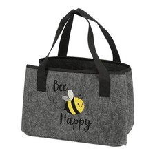 Filztasche Tragetasche Biene Bee Happy Aufbew...
