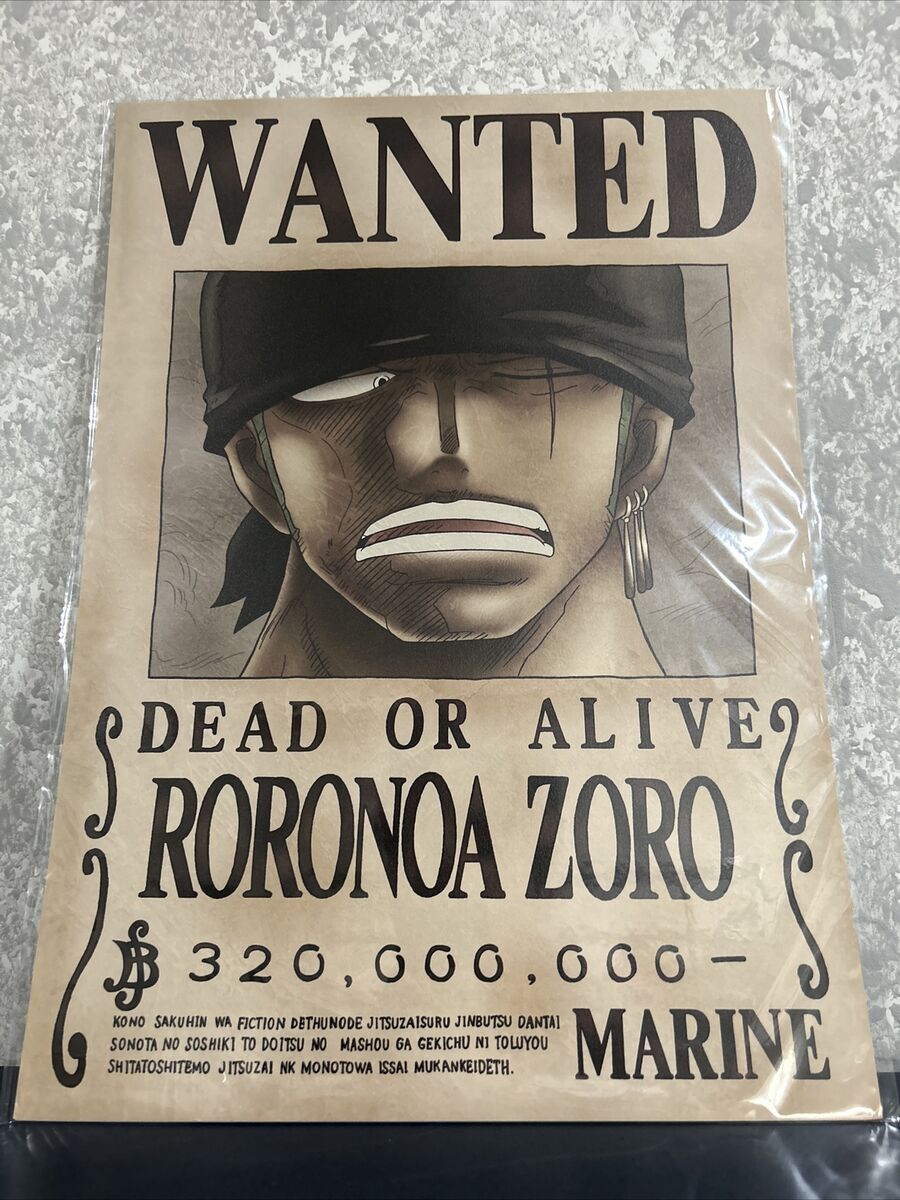 zoro one piece Poster by Marlow31