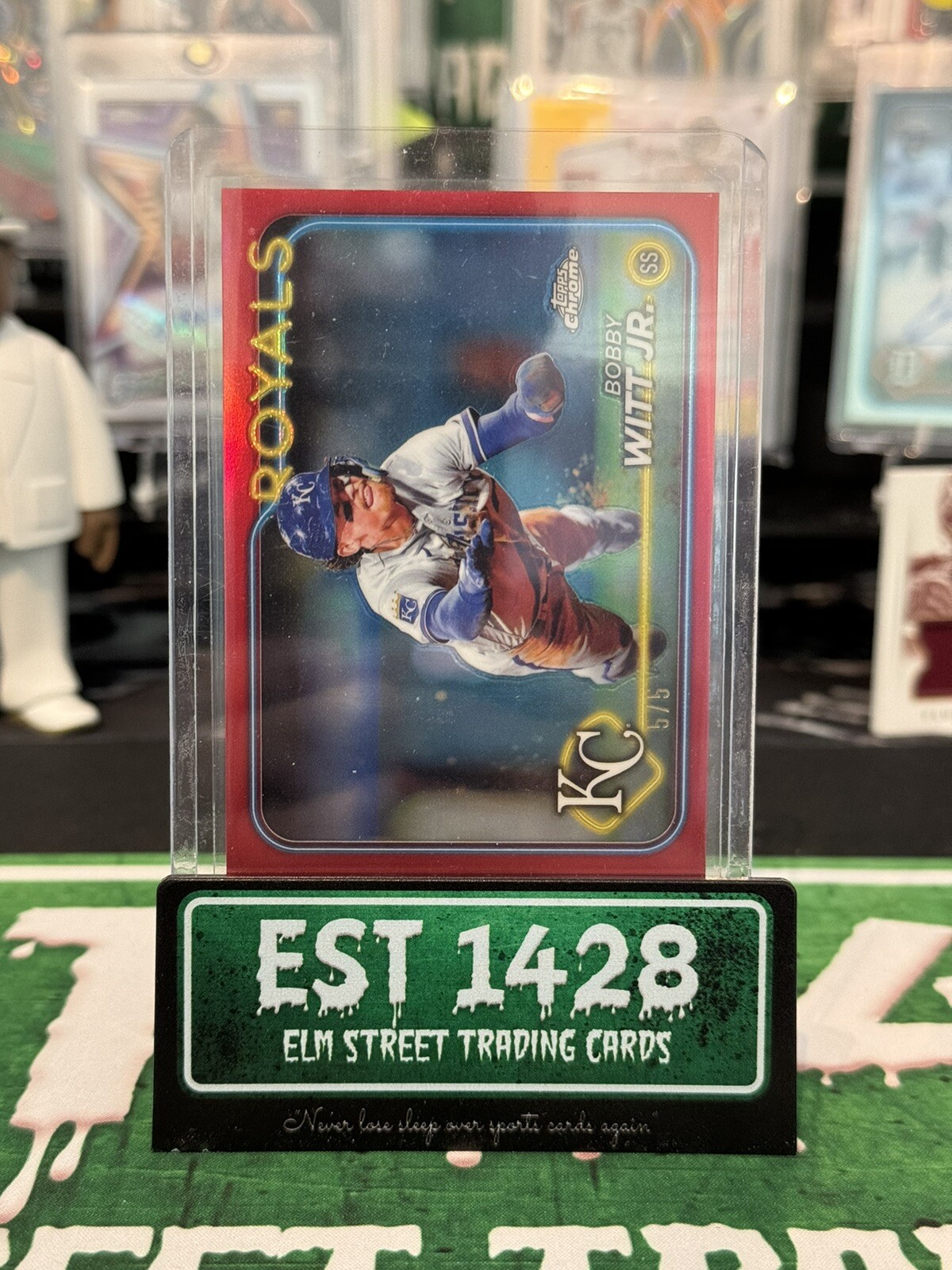 2024 Topps Chrome Red Refractor #'d 5/5 BOBBY WITT JR. #120 Royals