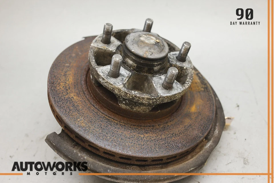 83-87 Porsche 944 eje delantero derecho nudillo buje de rueda con rotor OEM Foto 2 de 4