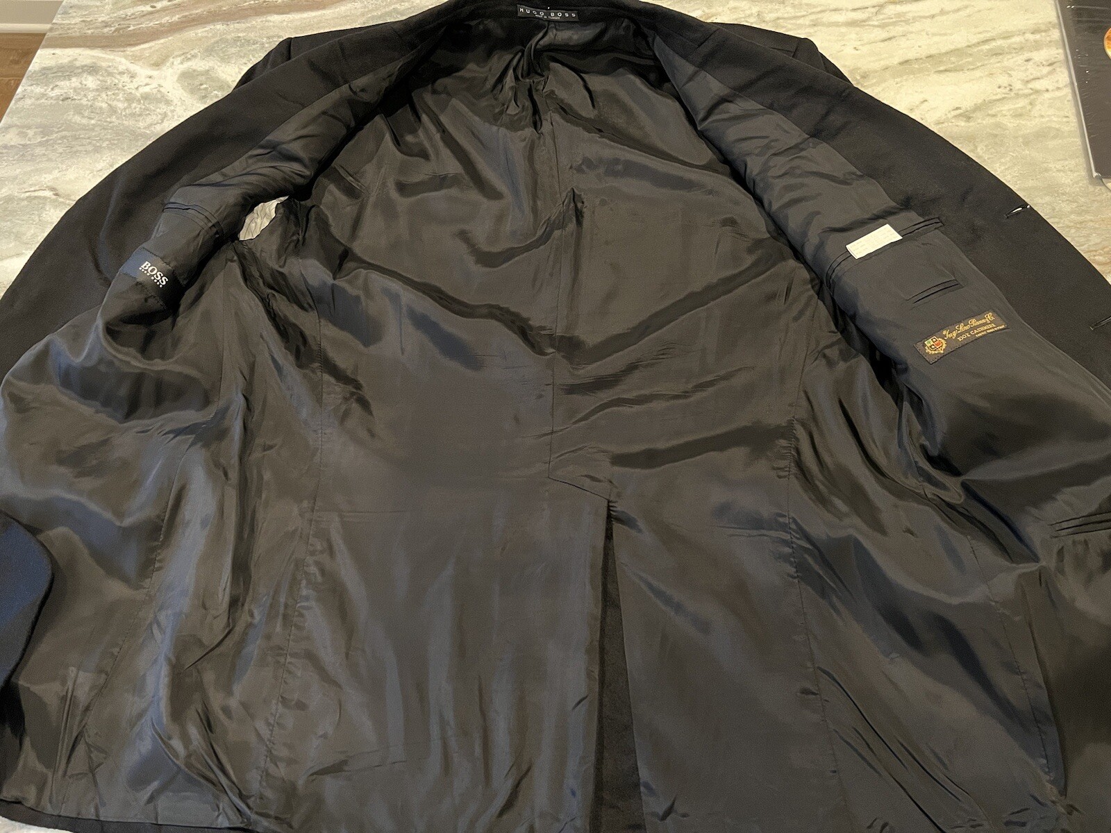 Hugo Boss Angelico Loro Piana Mens Black Cashmere 3 Button Blazer Jacket 44R thumbnail 9