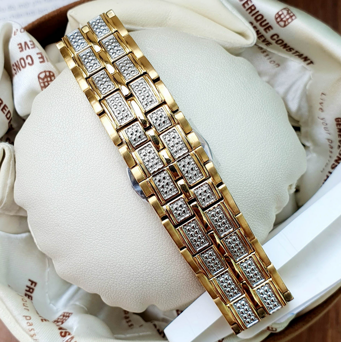 Bulova Octava Crystal Dual Tone Pave Crystal Women's Watch 98L302