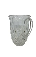 Val St. Lambert Crystal Imperial Glass Pitcher 7 7/8'' Height Belgium