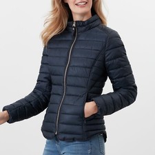 Womens Quilted Puffer Jacket Padded Bubble Zip Winter Warm Ex-Brand Ladies Coat