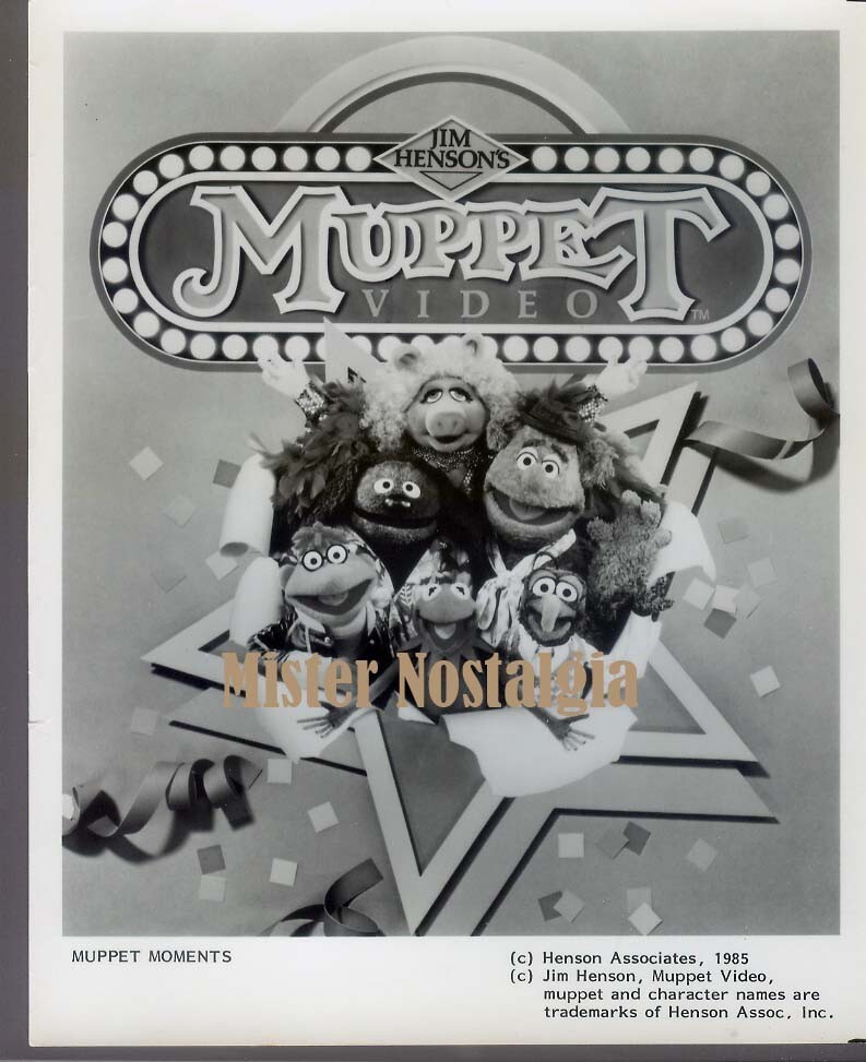 Vintage Photo 1985 Muppet Moments Muppet Video Kermit The Frog