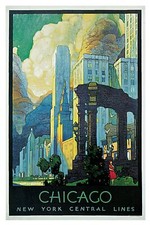 7861.Decoration Poster.Home Room wall interior art design.Chicago.City decor