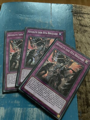 Yugioh 3x Revolte der Sta-Brigade MP21-DE212 1.Auflage Prismatic Secret Rare