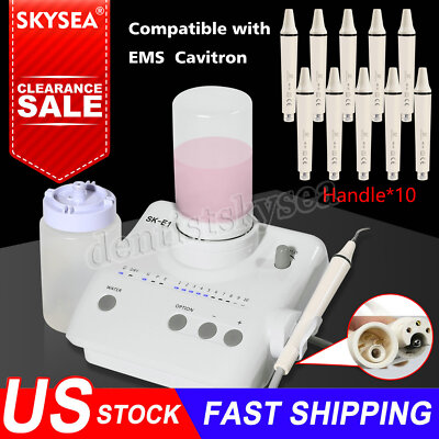 Dental Ultrasonic Piezo Scaler + 10*Detachable Handpiece for EMS Woodpecker