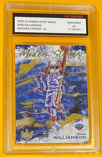 2020-21 PANINI COURT KINGS ZION WILLIAMSON 1ST GRADED 10 MODERN STROKES #1 SP 🔥