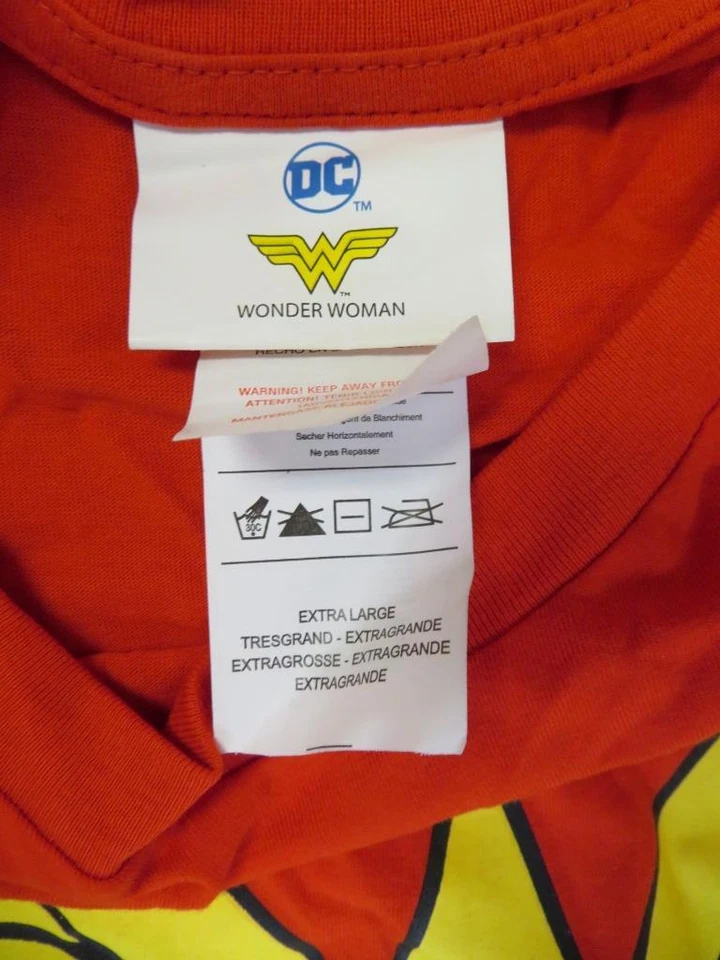 Mujer Mujer Maravilla Camisa Disfraz Halloween con Capa Talla Extra Grande XL Foto 4 de 4