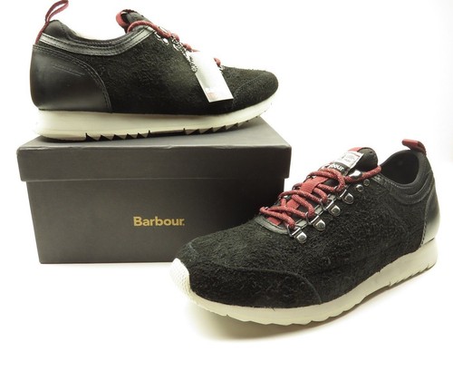 NWT BARBOUR Black Hiking Boots Low Top 